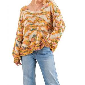 Multicolor Knit Women's Sweater